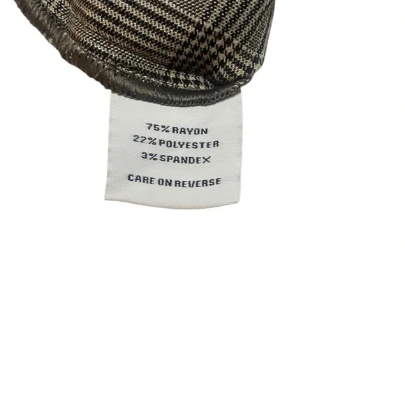 Calvin Klein Gray Plaid Skinny Ankle Suit Pants NWT Size 14 - Picture 7 of 9